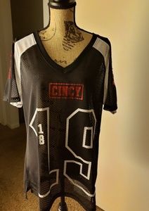 Pink-Black and White Mesh w/Sequins